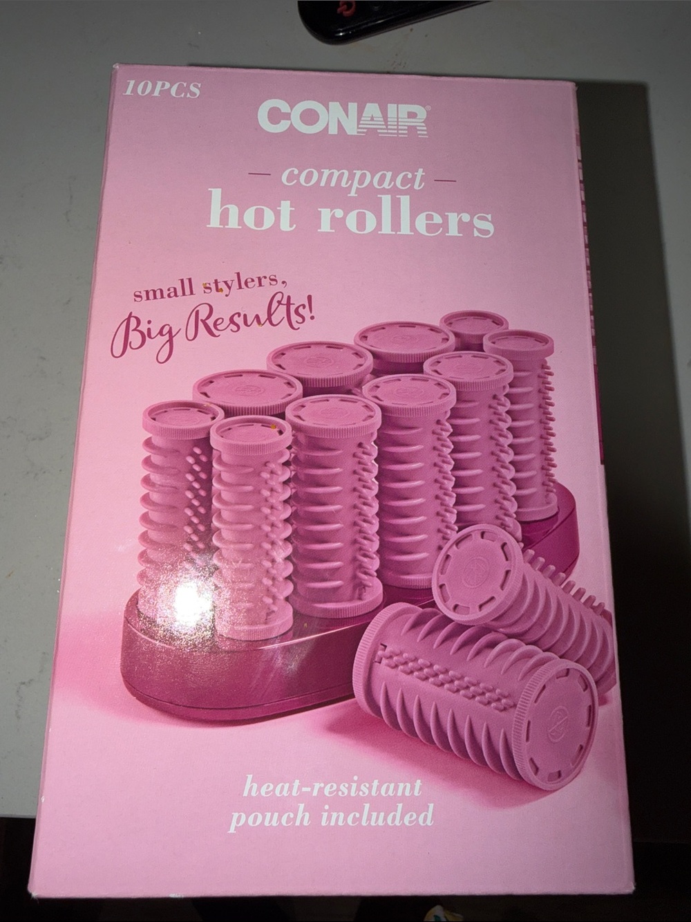 Conair Compact Hot Rollers in Pink - 10pcs - Picture 1 of 1